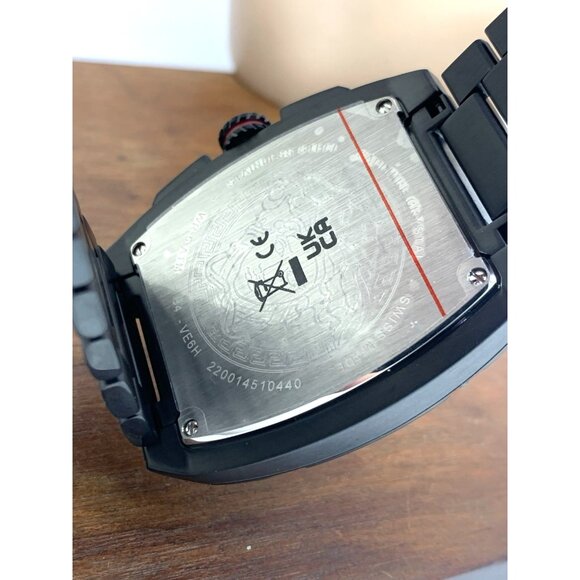 Versace Mens Watch VE6H00623 Swiss Quartz Chronograph Black Dial Stainless Steel - Picture 6 of 13